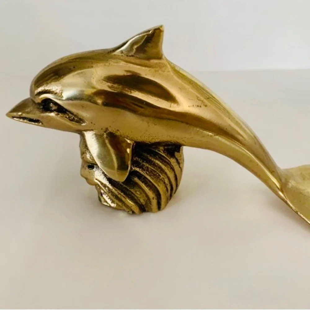 Vintage brass dolphin figurine Kmart